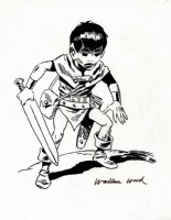 ODKIN From Wizard King Pinup (1970s) Comic Art